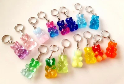 FROH-BÄREN Stitch Markers Shoelaces Jewelry Bags Pendants Metal & Resin - Image 1 of 2