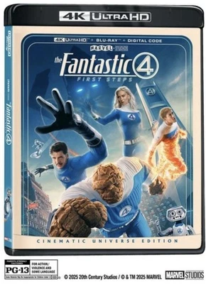 Fantastic Four: First Steps 4K UHD & Blu-Ray (No Digital) W Slipcover LIKE NEW - Image 1 of 2