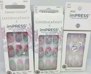 Kiss Impress Color Gel Nagel SET No Glue Mani 30 Nails EA lilac crush alle 3 Stück - Bild 1 von 1