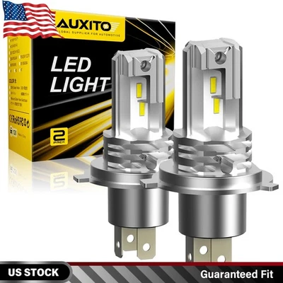 2 件 H4 LED 车头灯高/低光束灯泡适用于道奇 Ram 1500 2500 3500 4500 2009-2017 — 第 1/4 张图片