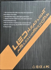 Auto LED Lighting System Headlight Bulb H8/H9/H11 , Open Box,New - Picture 1 of 6