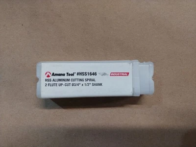 Amana Tool HSS1646 Aluminum 2 FL Up-Cut Spiral 3/4 x 1/2(shank) HSS Router Bit - Image 1 of 4