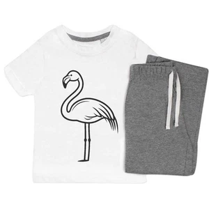 'Cartoon Flamingo' Kids Nightwear / Pyjama Set (KP051542) - Picture 1 of 10