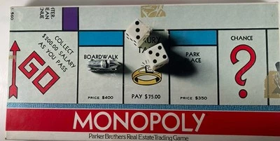 Vintage 1961 Jogo de Tabuleiro Monopoly por Parker Brothers - COMPLETO Bom Estado - Imagem 1 de 3