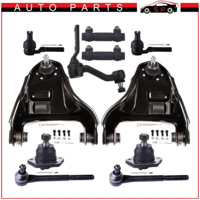 Kit de 11 piezas para 92-03 GMC Jimmy brazos de control superiores delanteros y rótulas y barras de amarre Foto 1 de 4