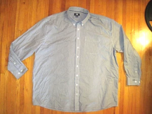 Cutter & Buck Black/Gray Micro Check Easy Care Oxford Dress Shirt 3XLT New - Picture 1 of 8