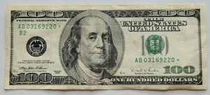 1996 * Hundert Dollar 100 $ * Sternnote Federal Reserve Papiergeld - Bild 1 von 2