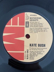 Kate Bush Wuthering Heights / Kite 7inch Single - Picture 1 of 6
