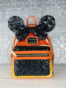 Disney World Halloween Iridescent Ombre Candy Corn Loungefly Backpack 2023. - Picture 1 of 5