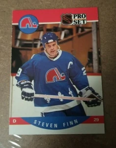1990-91 Pro Set - Quebec Nordiques - Hockey Card #514 Steven Finn RC - Picture 1 of 2