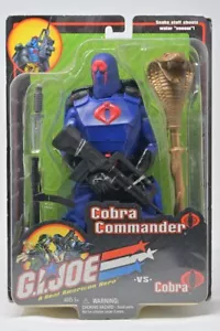 Hasbro G.I. Joe Cobra Commander Figure Snake Staff Shoots Water "Venom" 12" 2001 - Picture 1 of 2