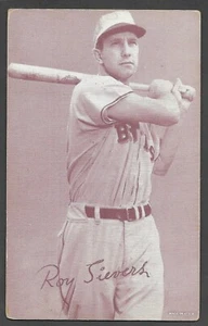 1947-66 EXHIBIT SUPPLY COMPANY Roy Sievers ST LOUIS BROWNS (Batting) GOOD A - Picture 1 of 2