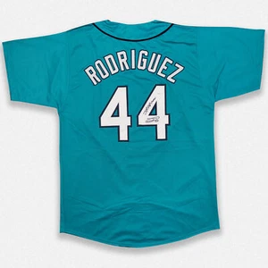 Julio Rodriguez Seattle Mariners Signed "JRODSHOW" Teal Pro Style Jersey JSA - Picture 1 of 2