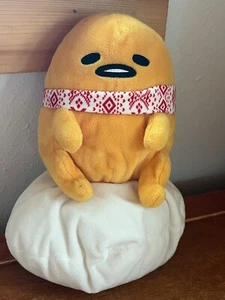 Gudetama von Sanrio gelb & weiß Plüsch Faules Spiegelei Stofftier Figur Tier - Bild 1 von 10