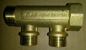 Collecteur laiton mâle PEXAL VALSIR DA 3/4  F/M/3/4 2 DERIV M 1/2 - Picture 1 of 2