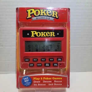 RecZone Electronic Handheld Game 5 in 1 Poker 2012 New Sealed NIP Still Works - Picture 1 of 3