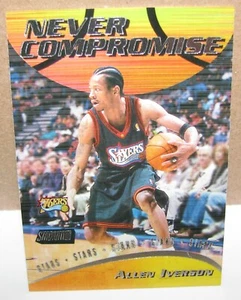 76ers 1999-00 Topps Stadium Club Never Compromise Allen Iverson #NC14 HOF - Picture 1 of 3