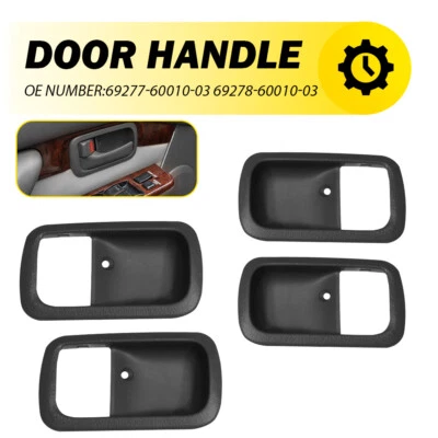 Juego de manija interior de puerta izquierda derecha trasera para Toyota Land Cruiser 1993-1997 Foto 1 de 4