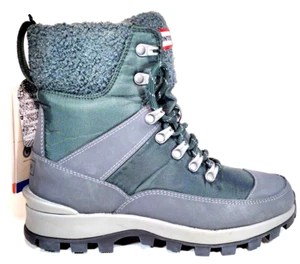 Women's Green Highly Insulated Recycled Polyester Commando Boots Waterproof Sz 7 - Picture 1 of 13