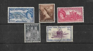 New Zealand 1953 QEII coronation, complete set used (N174) - Picture 1 of 1