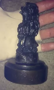 Unique Antique Bronze METAL Sculpture Poodle Dog Figurine Signed & Dated 1904 - Picture 1 of 11
