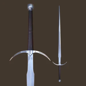 Handmade Viking Danish Sword, Leather Wrapped Wood, Carbon Steel Sword - Picture 1 of 7