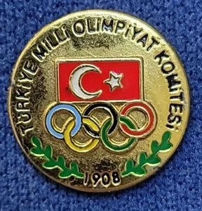 TURKEY NOC NATIONAL OLYMPIC COMMITTEE PIN - Picture 1 of 2