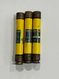 BUSS LOW-PEAK FUSE LPS-RK-6SP DUAL-ELEMENT TIME DELAY 6A   (LOT OF 3) - Picture 1 of 1