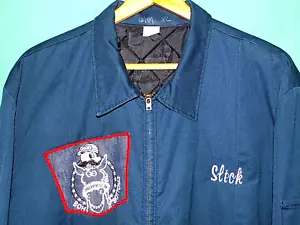 Exc! Vintage 70er JACKE, '76 PREAKNESS MR BOH & HORSE GRAPHICS PATCH, "SLICK", XL+ - Bild 1 von 13