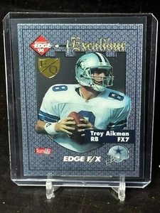 1994 Collector's Edge Excalibur Edge F/X Gold EdgeQuest Troy Aikman #FX7 HOF - Picture 1 of 1