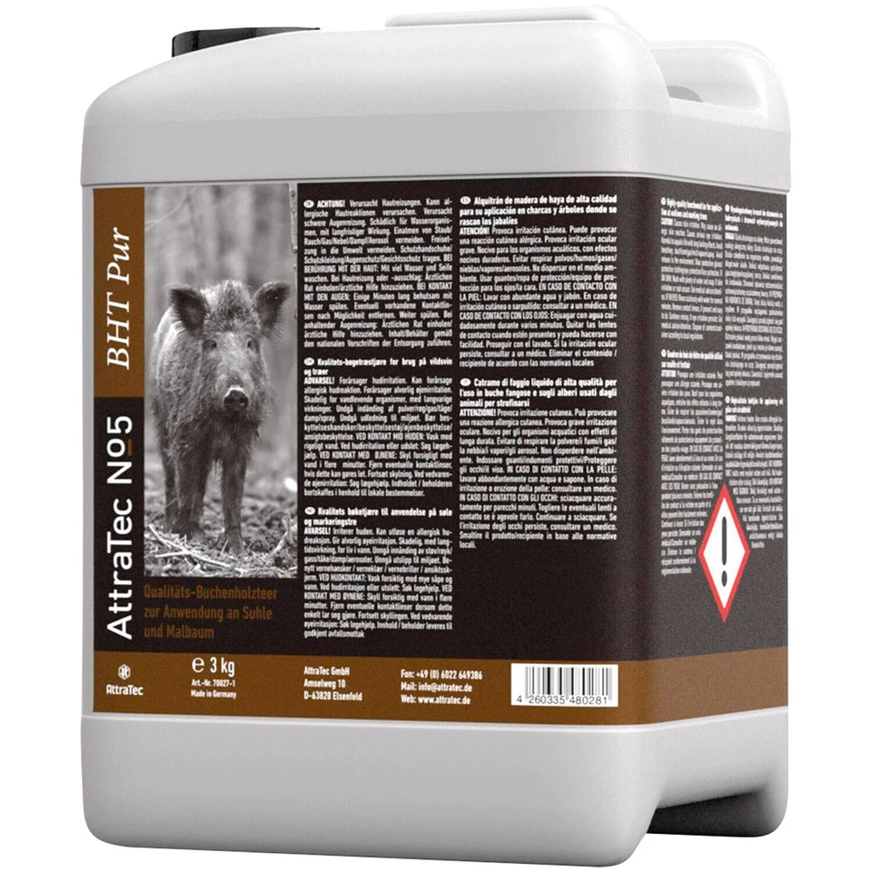 AttraTec Buchenholzteer No 5 – Pur Fütterung & Kirrung, Lockmittel NEU