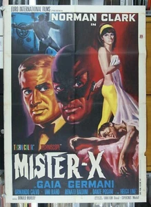 manifesto 2F film MISTER-X Norman Clark Gaia Germani 1967 - Bild 1 von 1
