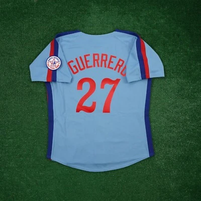 Vladimir Guerrero 1982 Montreal Expos Cooperstown Blue Jersey w/ All Star Patch - Image 1 of 4