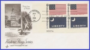 USA5 #1345 U/A ARTCRAFT 2 FDC PB4  Ft Moultrie - Picture 1 of 1