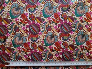 Remnant CITRONELLA - PAISLEY - Liberty of London Tana Lawn Approx 67 x 18 cm - Picture 1 of 3
