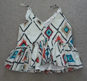 Top Sass & Bide Live Forever algodón seda talla 12 totalmente forrado como nuevo - Imagen 1 de 4