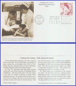 USA5 #3187a U/A MYSTIC FDC   1950s Polio Vaccine Developed - Picture 1 of 1