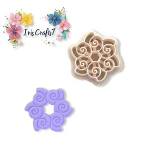 Circle of Seashells 4 Polymer Clay Cutter for Unique Earring Designs - Picture 1 of 5