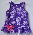 Healthtex Toddler Girl Top Sz 24 M Tank Sleeveless Summer Floral Ruffle Purple