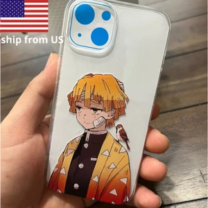 'Per iPhone 13' Giappone custodia telefono anime Demon Slayer Zenitsu cover morbida - Foto 1 di 4