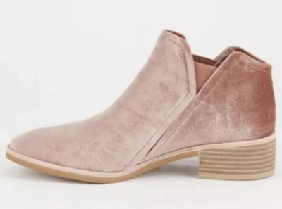 Dolce Vita Women’s  Rose Velvet Low Booties New Size 6.5 - Image 1 of 4