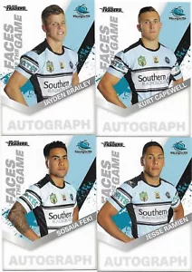 2018 NRL Traders Faces of the Game SHARKS 4 Card Team Set - Picture 1 of 1