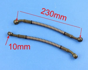2PC 230MM 10MM Cables Hoses Lines Tubes For Oil Cooler PIT Dirt Bike ATV Go Kart - Foto 1 di 1