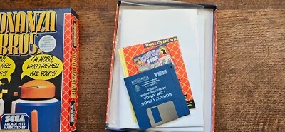 COMMODORE AMIGA - BONANAZA BROS. #RG5 CIB US GOLD *POSTER - Image 1 of 4