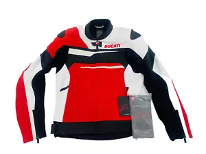 GIUBBOTTO PELLE DUCATI ALPINESTARS SPEED EVO UOMO TG. 50 TRAFORATO C 981044250SC - Imagen 1 de 8