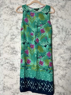 Vestido Impressions Workshop Feminino Havaiano Floral Aloha Midi Shift Rayon Tamanho G Excelente Estado Usado - Imagem 1 de 4