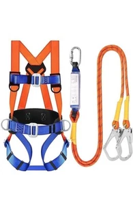 Safety Harness Fall Protection Kit: Full Body Roofing Harnesses with Shock Absor - Picture 1 of 7