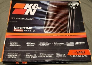 NEW K & N Engineering 332443 Reusable Air Filter For 2012-2024 Toyota Camry - Bild 1 von 2