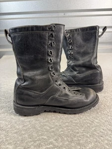Hanwag Stiefel Herren Größe 8 schwarz Leder Vibram Stollensohle Schnürung Wandern Fort Lewis - Bild 1 von 6