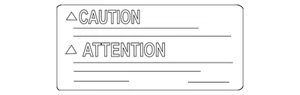 Genuine Nissan Caution Label 99053-3ZB0A - Picture 1 of 2